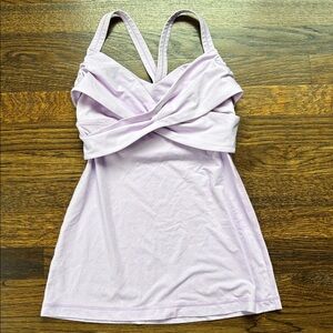 Lululemon Lavender cross strap tank top size 4